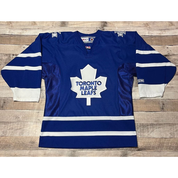 Toronto Maple Leafs Jersey Men's Small Blue Vintage CCM NHL Hockey - Picture 1 of 15